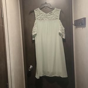 Mint green dress